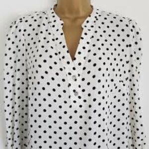 Liberty Love polka dot blouse size small